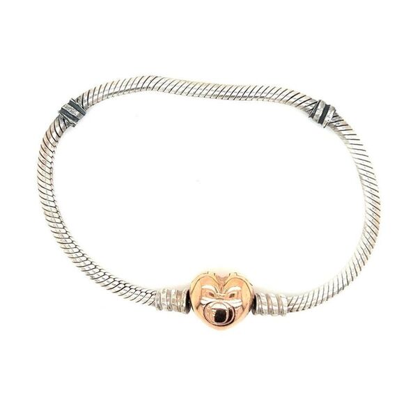 Pandora Rose Gold Heart Clasp Bracelet - Picture 2 of 3